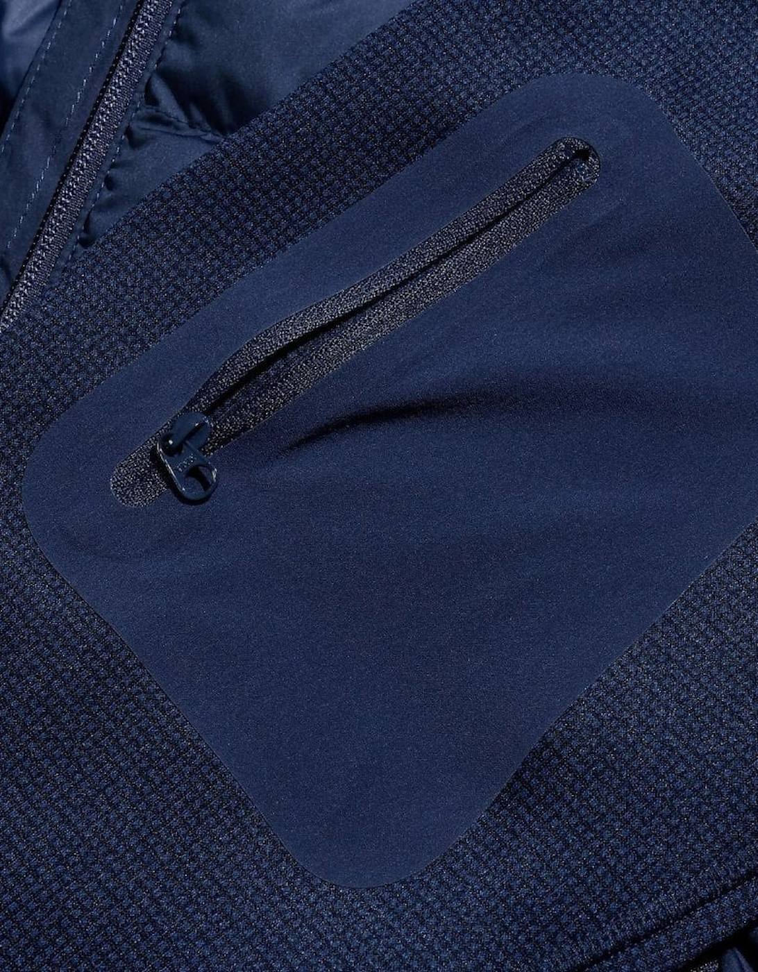 Men's Navy Blue Pravitale Hybrid Hooded Fleece Jacket