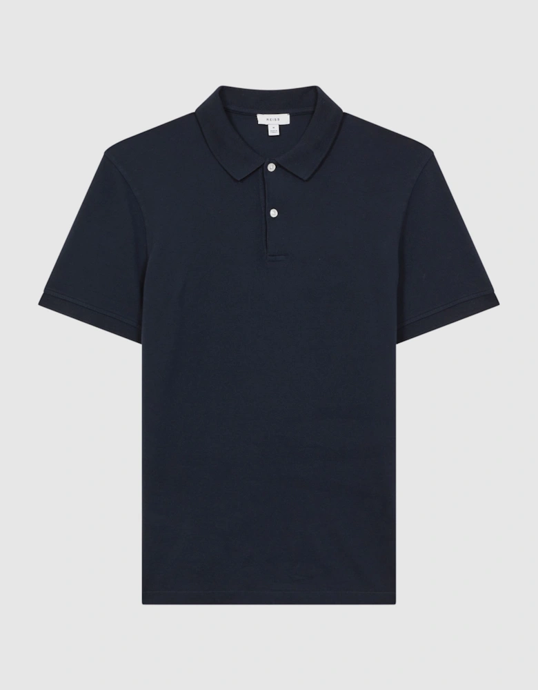 Slim Fit Garment Dye Polo Shirt