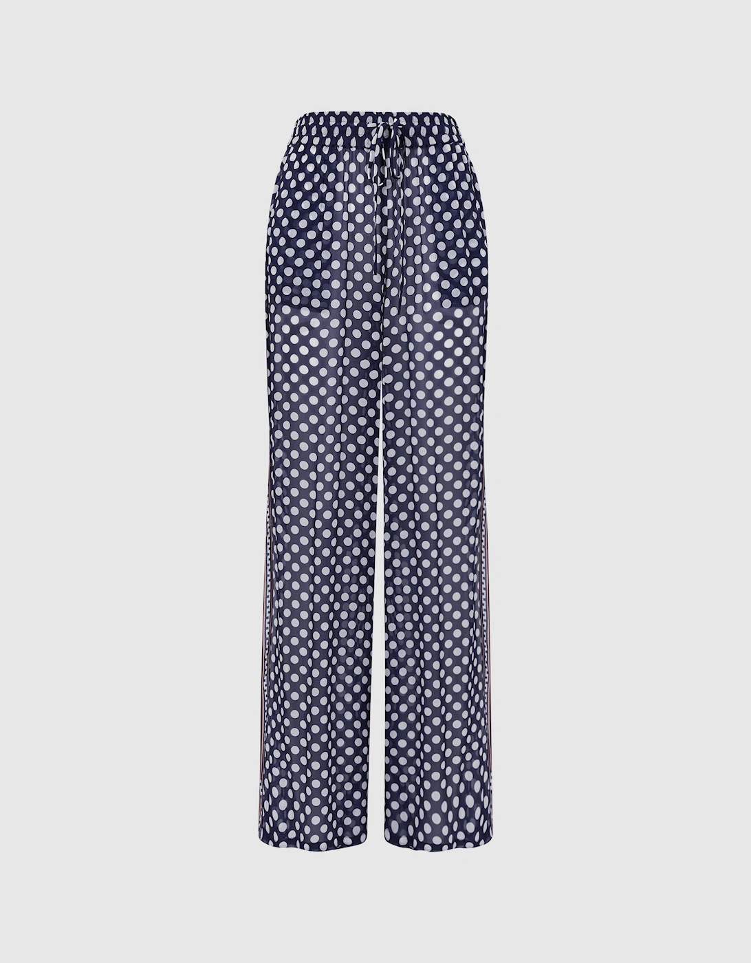 Polka Dot Split Hem Trousers, 2 of 1