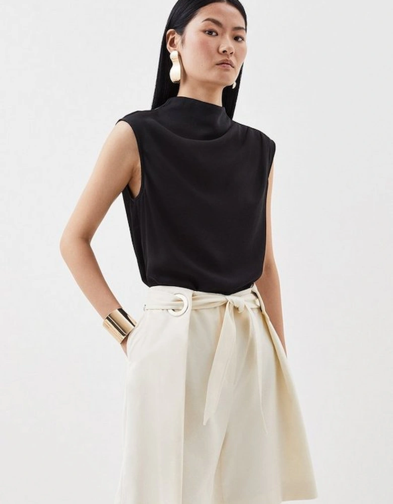 Relaxed Tailored Belted Tailored Shorts
