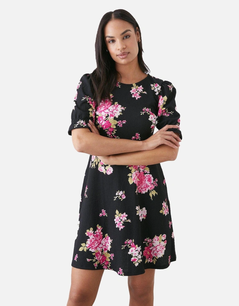 Womens/Ladies Spaced Floral Mini Dress