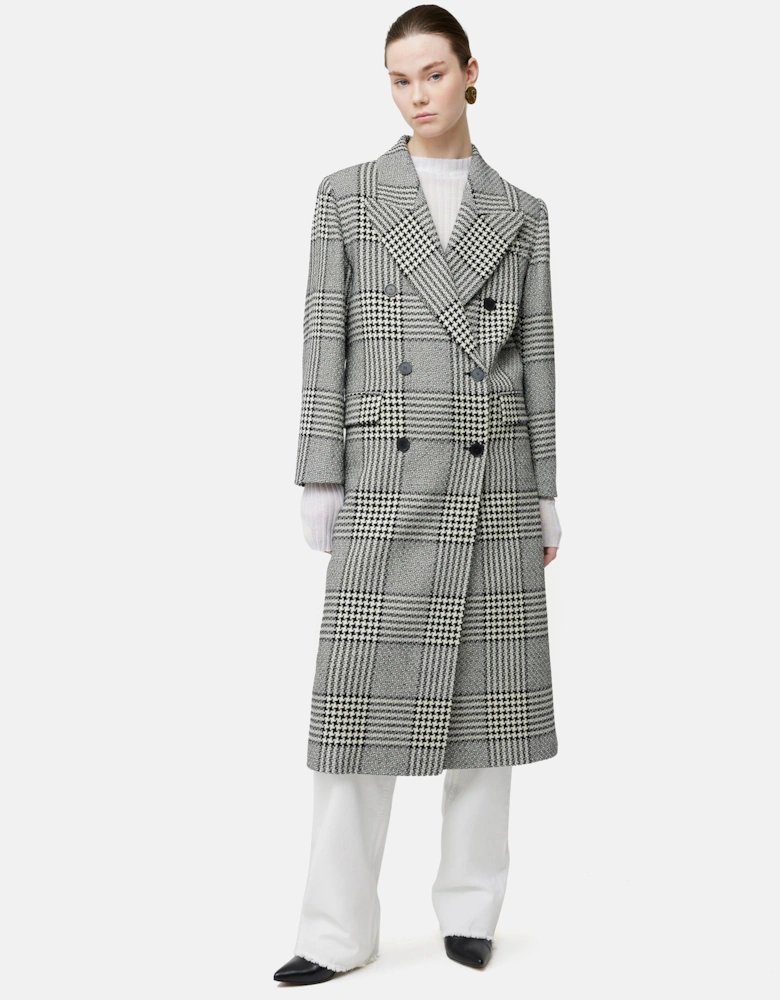 Italian Wool Belted Overcoat | Monochrome