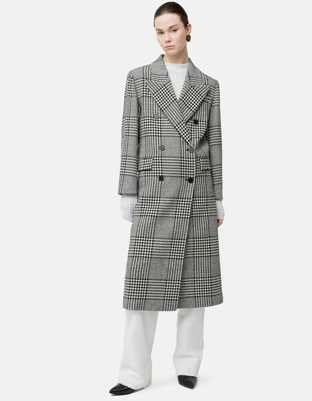 Italian Wool Belted Overcoat | Monochrome, 7 of 6
