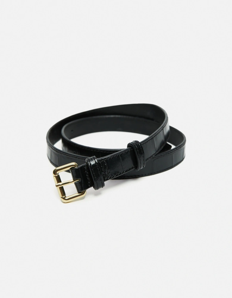 Croc Narrow Belt | Black