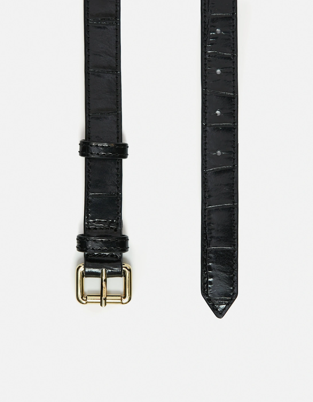 Croc Narrow Belt | Black