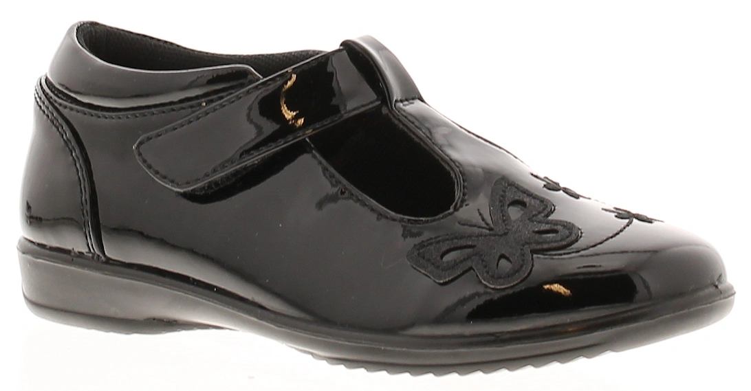 Girls Shoes School Infants Esme black UK Size, 6 of 5