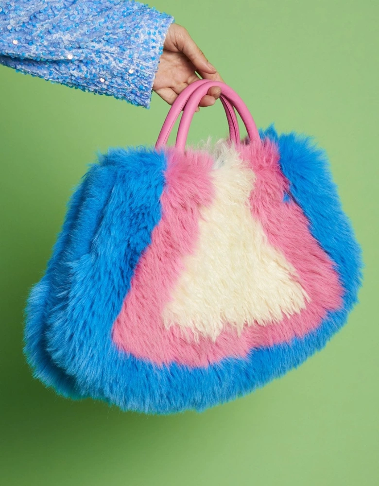 Hand Crafted Eco Bamboo Faux Fur Bag