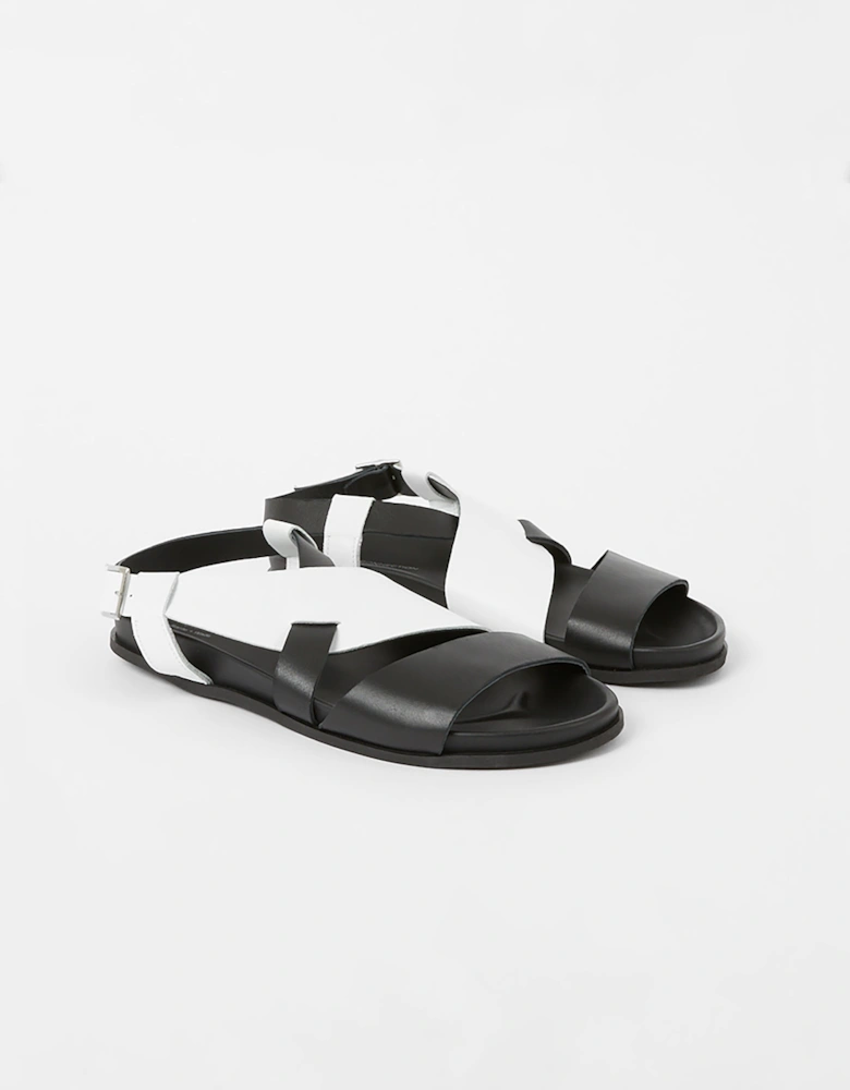 S+W x Branca Asymmetric Footbed Sandals