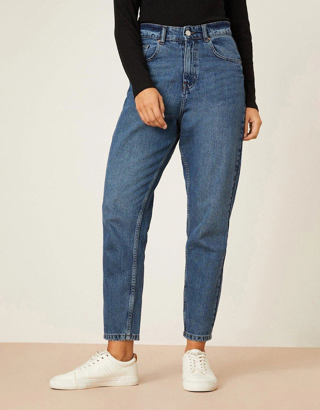 Relaxed Fit Mom Jeans - Indigo, 5 of 4