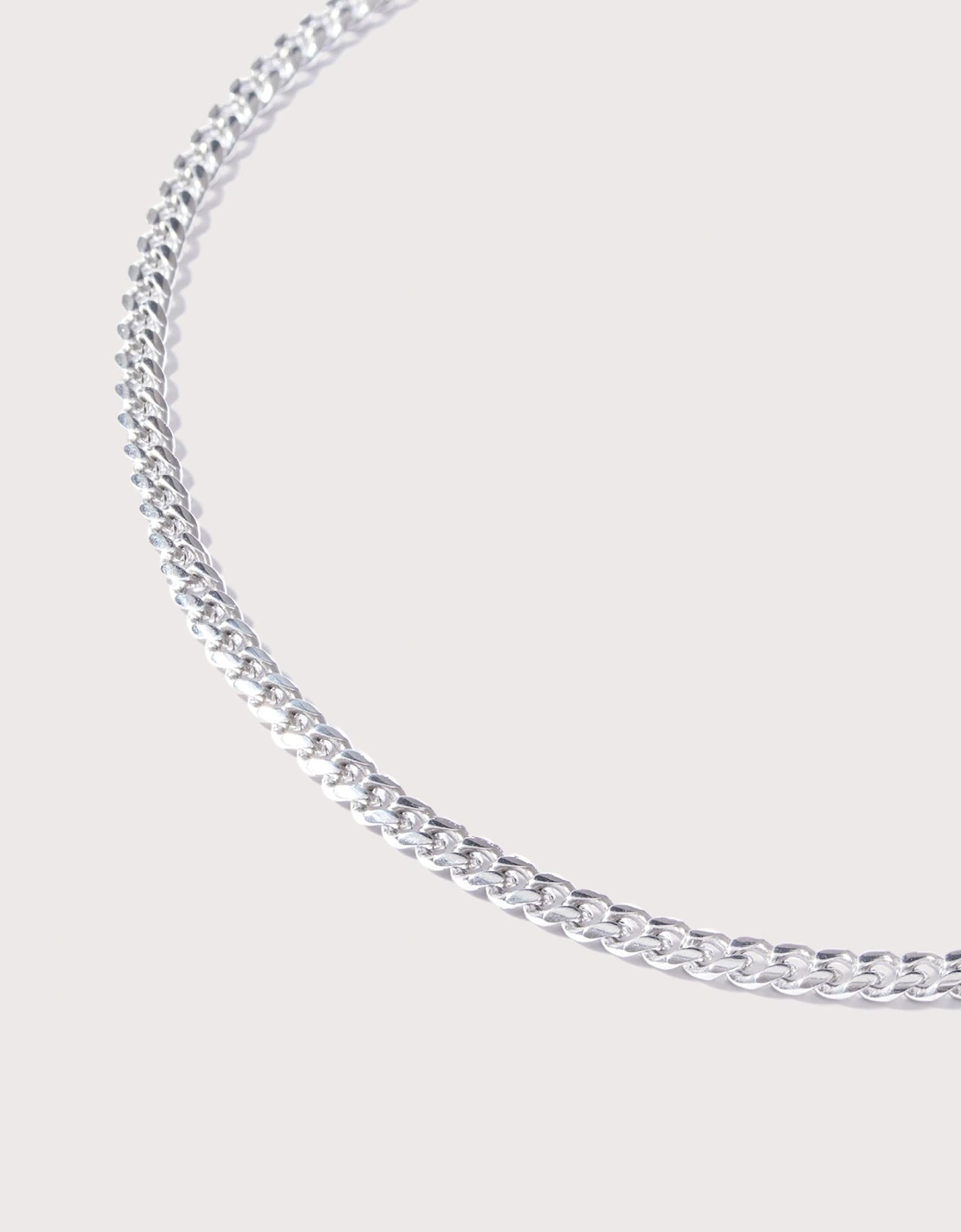 4mm Stainless Steel Cuban Link Chain 22"