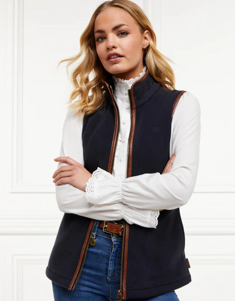 Country Fleece Gilet Navy