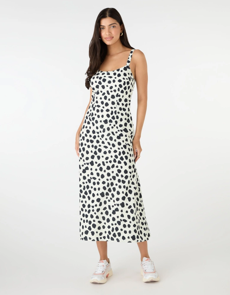 Lily Midi Dress in Animal Print