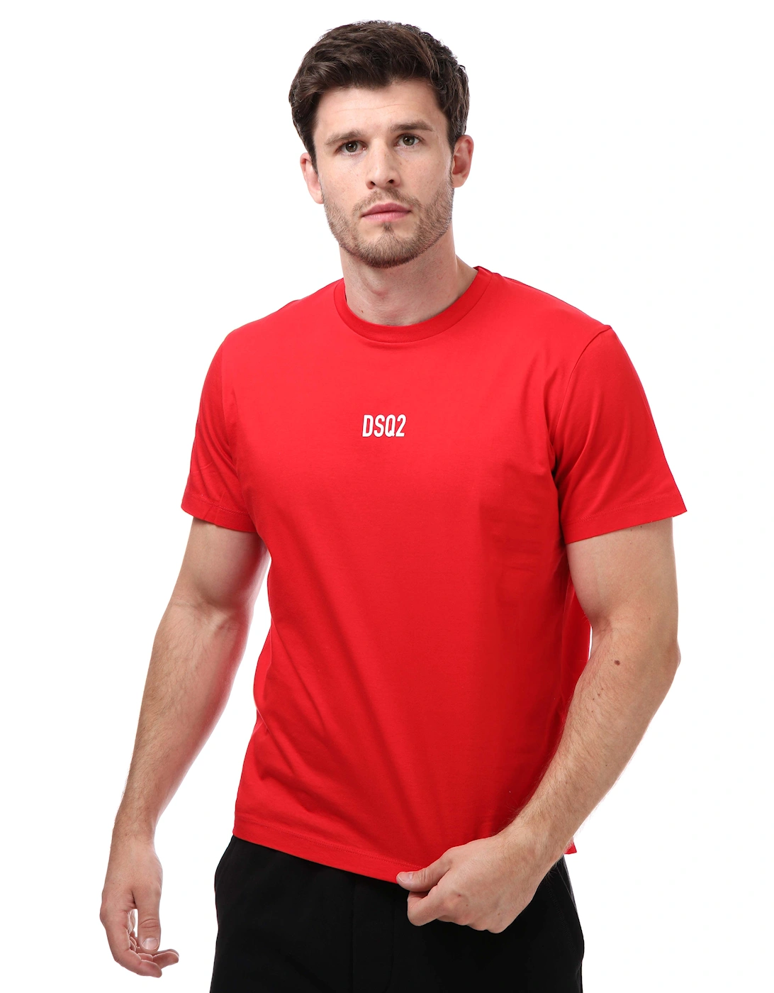 Mens DSQ2 Centre Logo T-Shirt, 5 of 4