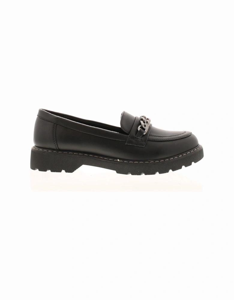 Womens Shoes School Work Kilburn Slip On black UK Size