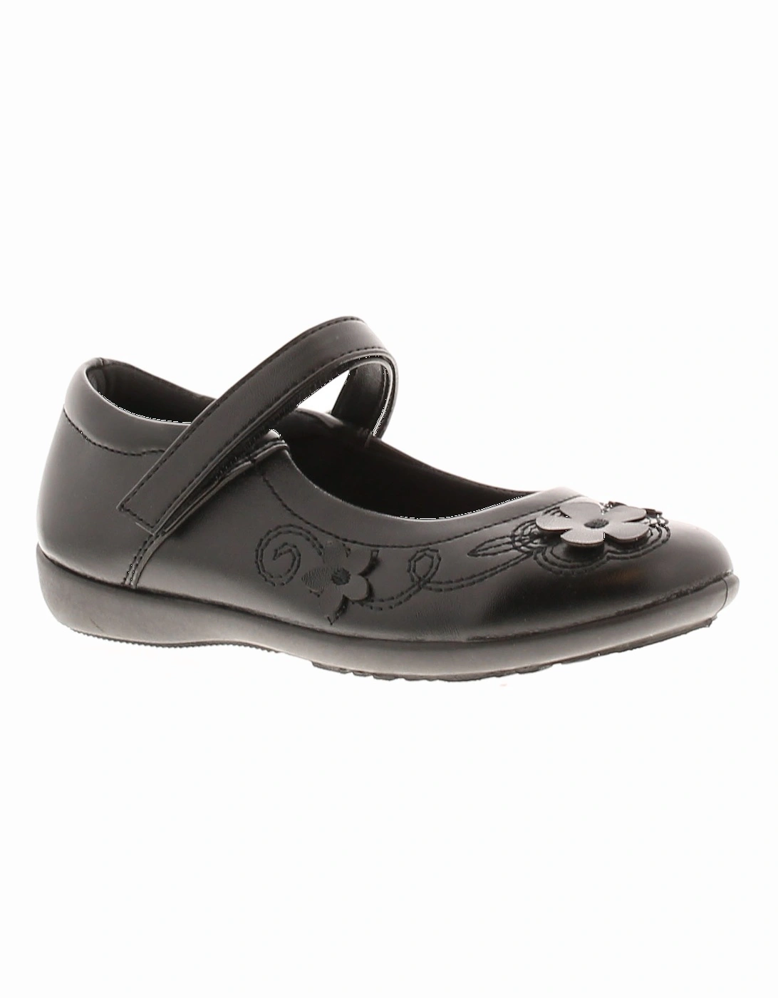 Girls Shoes School Daisy black UK Size, 6 of 5