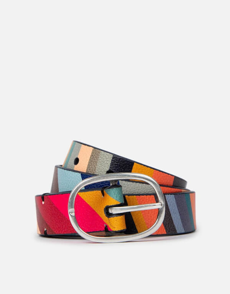 Reversible Swirl Leather Belt