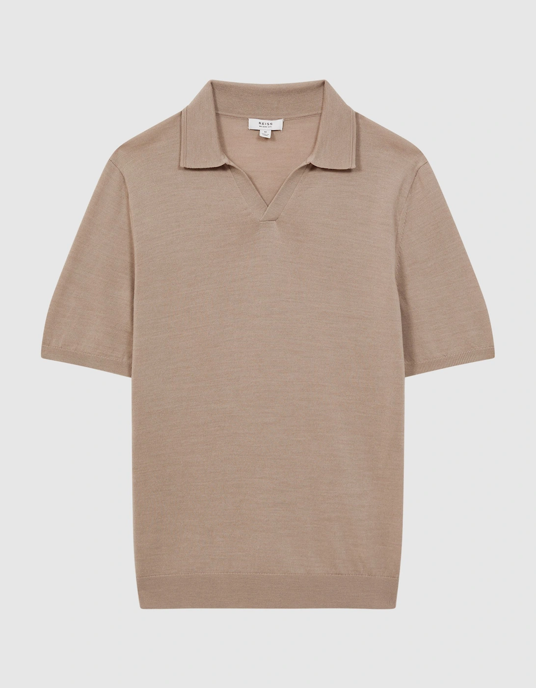 Merino Wool Open Collar Polo Shirt, 3 of 2