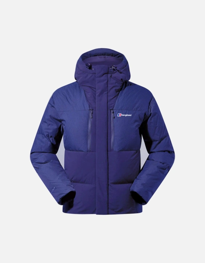 Men's Dark Blue Sabber Down Hooded Jacket