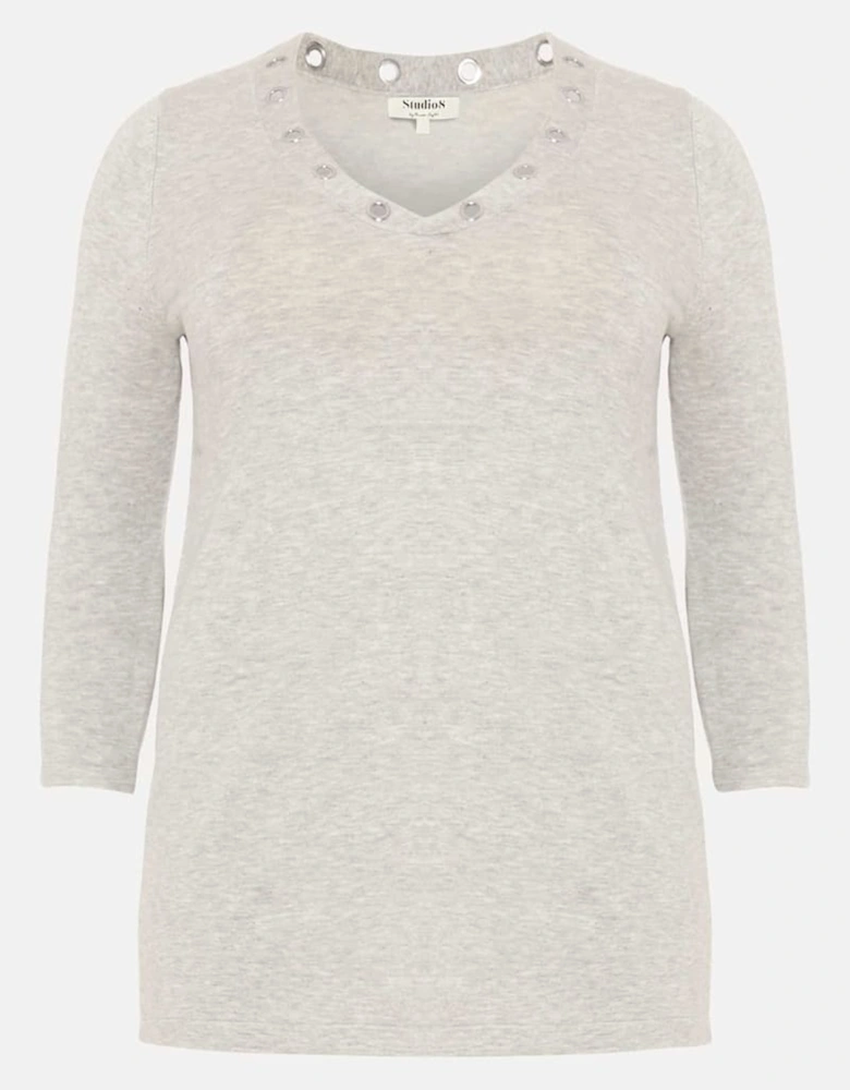 Anna Eyelet Knit Jumper