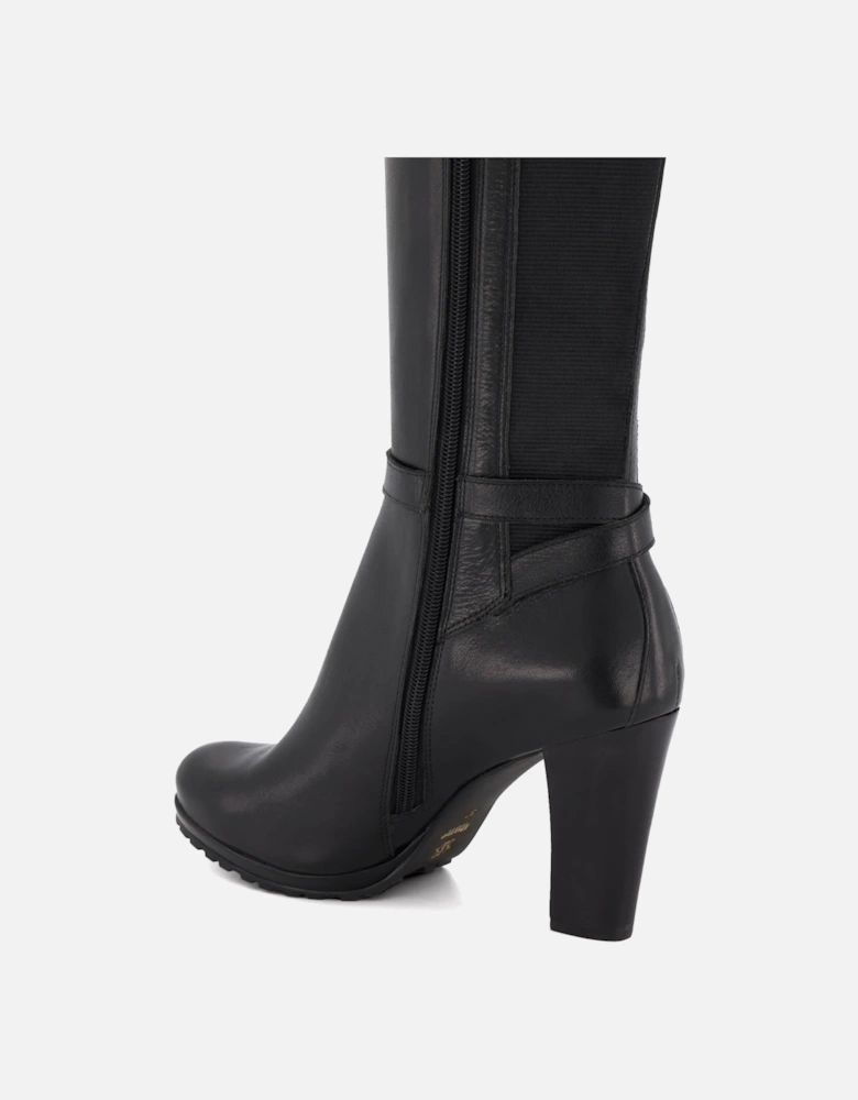 Ladies Sareena - Buckle Block-Heel Knee-High Boots
