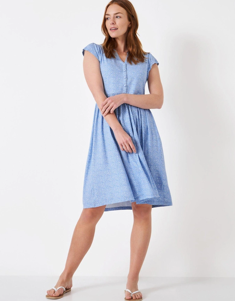 Amber Jersey Dress - Blue