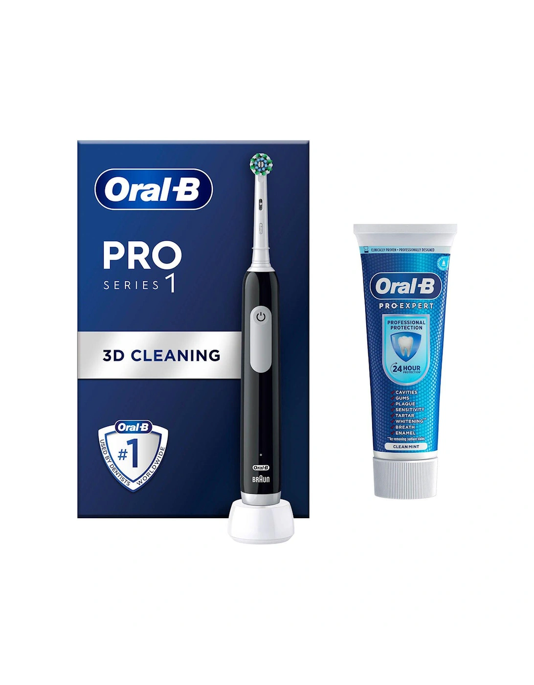 Oral-B Pro 1 Cross Action Black + Pro Ex Paste, 2 of 1