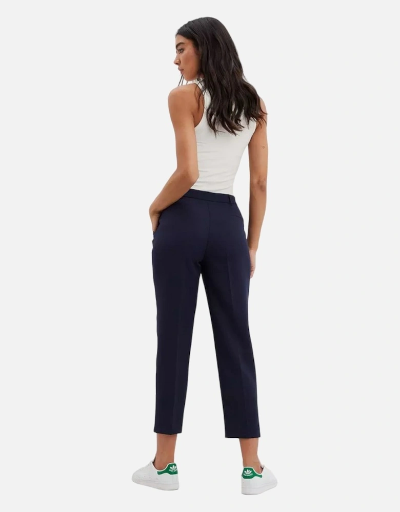 Womens/Ladies Plain Tall Ankle Grazer Trousers