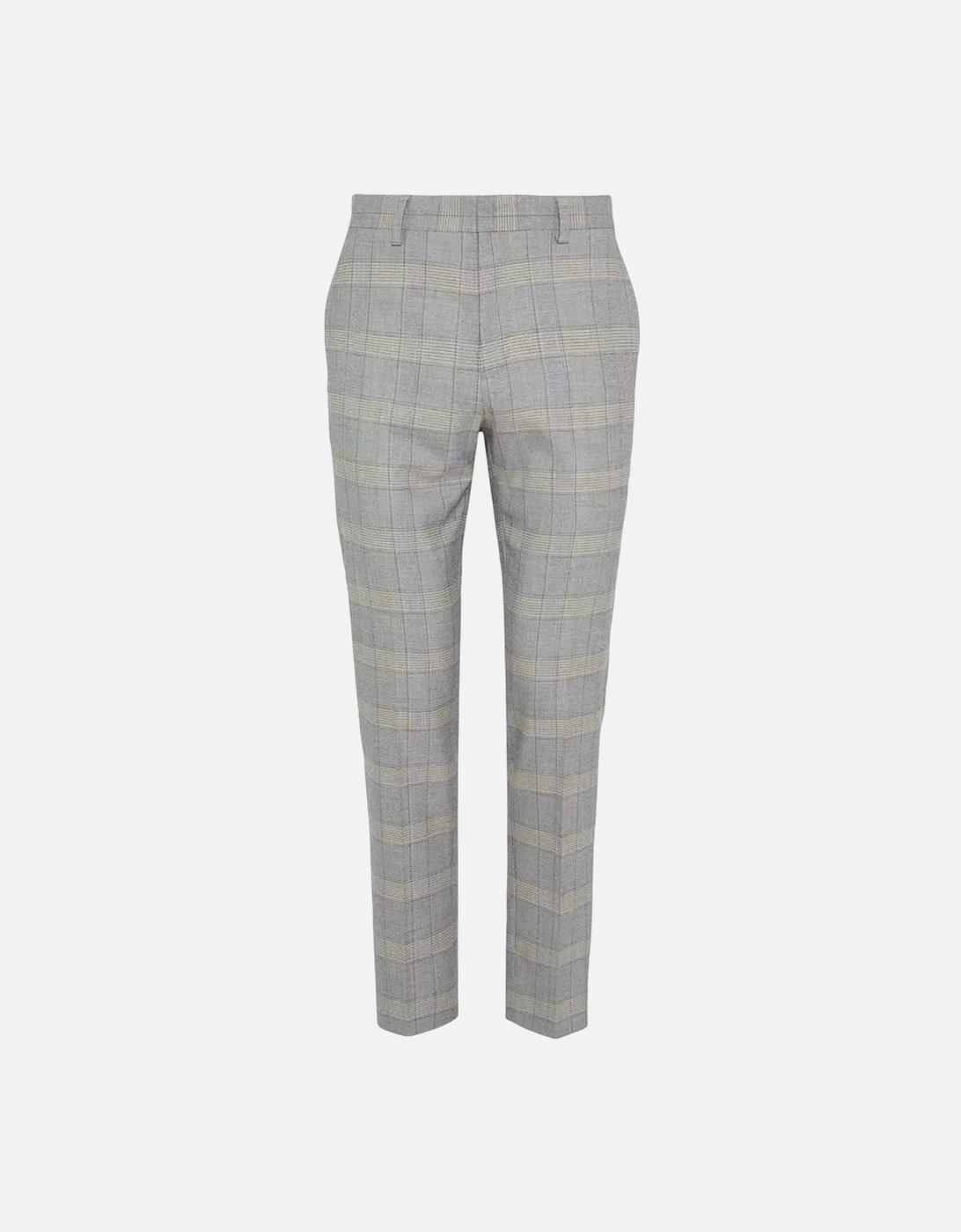 Mens Checked Slim Suit Trousers, 5 of 4