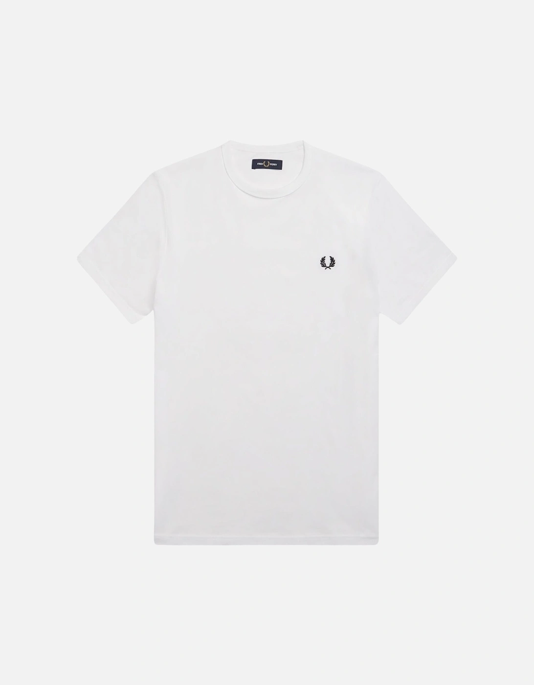 Men's Fred Perry Ringer T-Shirt - White - Size: 36
