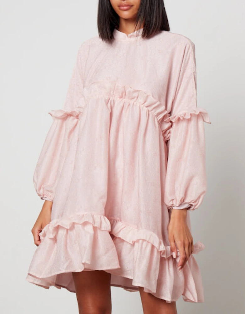 Dream Scents Floral-Embroidered Organza Dress