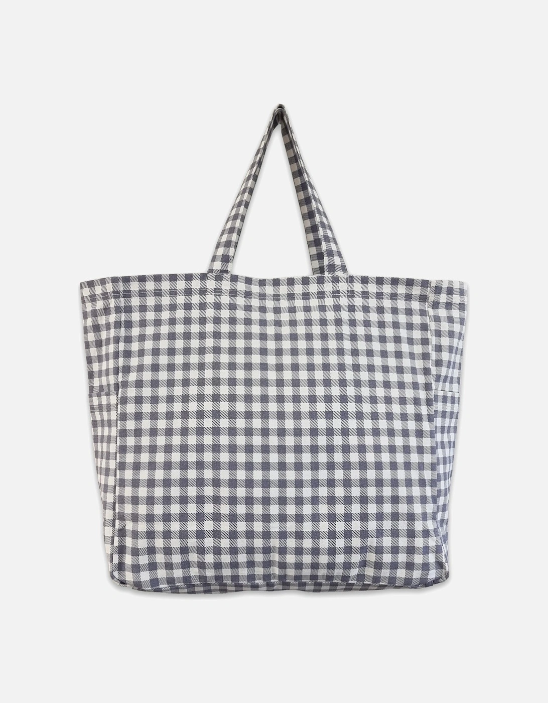GINGHAM SHOPPER - GREY, 3 of 2