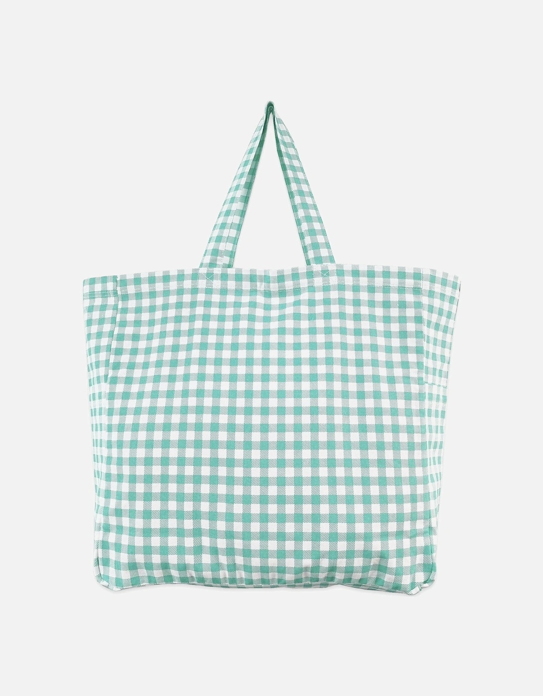 GINGHAM SHOPPER - AQUA, 2 of 1
