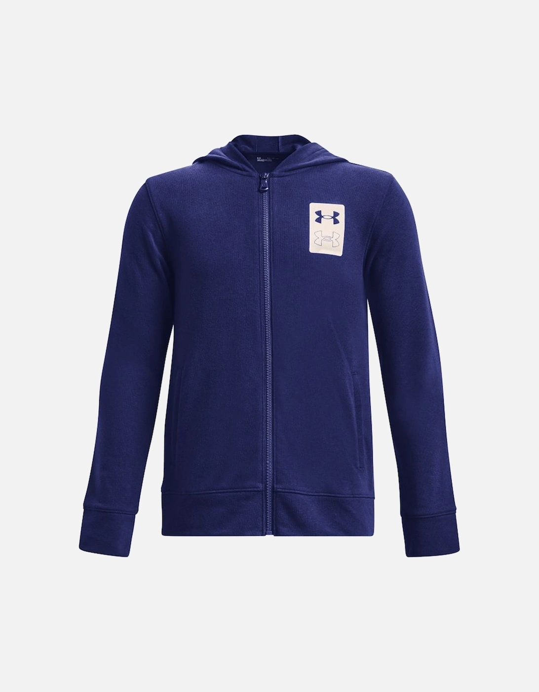 Boys UA Rival Terry Full Zip Hoody, 3 of 2