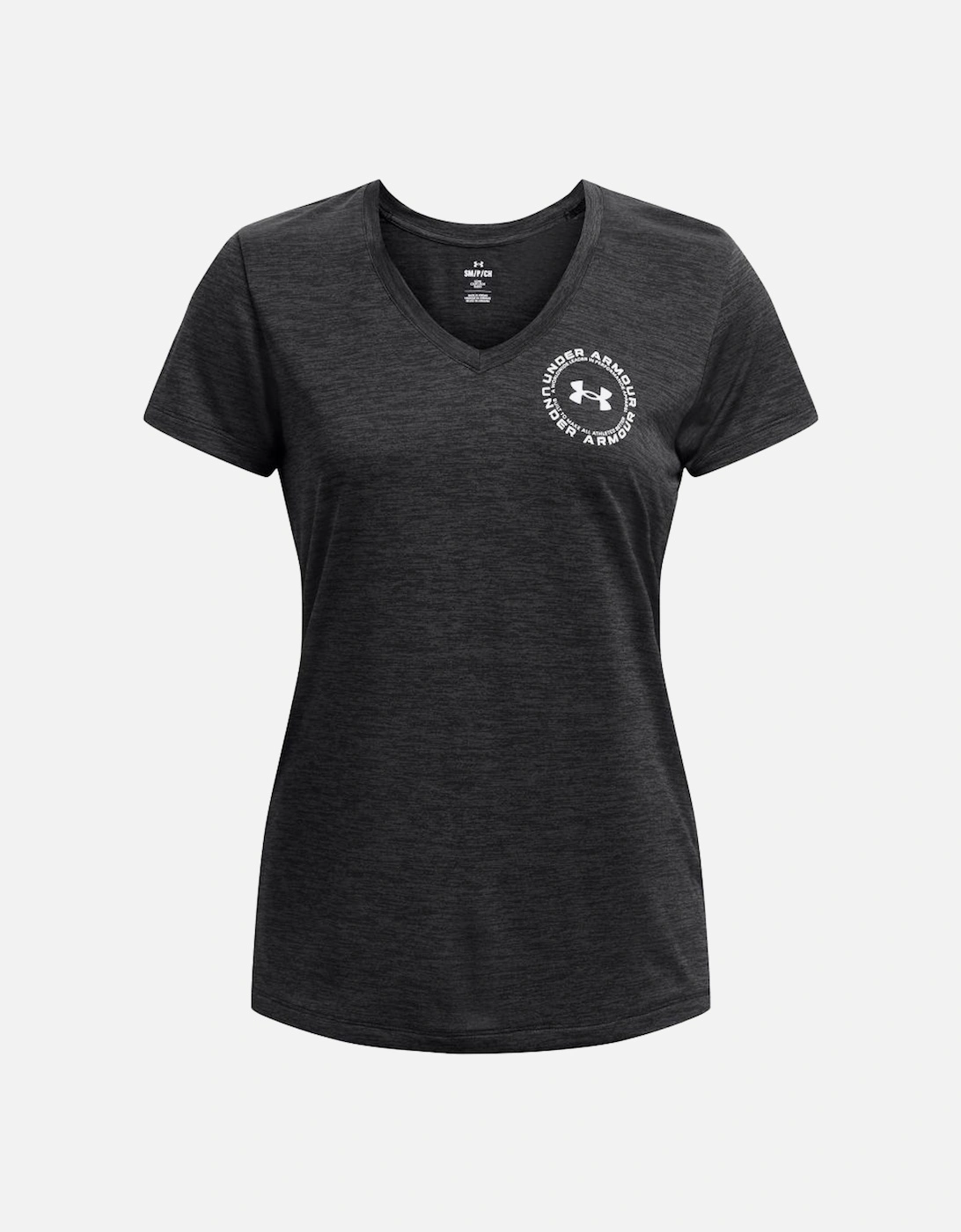 Womens Tech Twist Crest V-Neck T-Shirt, 3 of 2