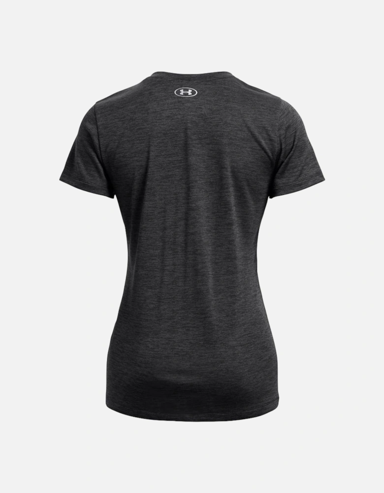 Womens Tech Twist Crest V-Neck T-Shirt