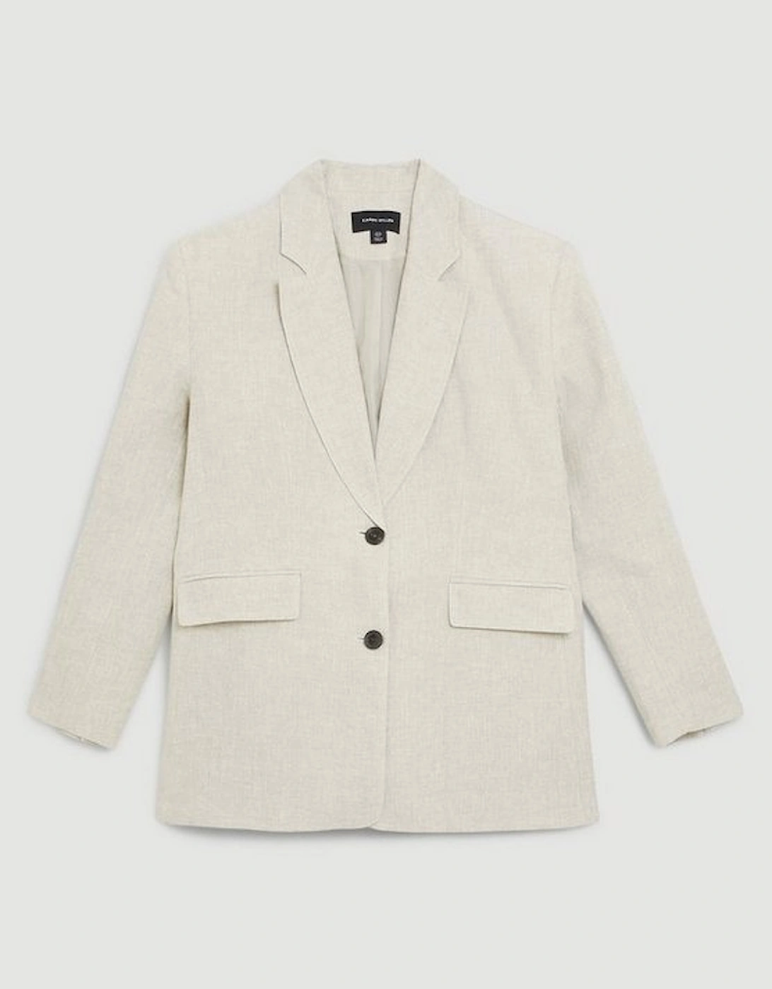 Linen Single Breasted Tailored Jacket