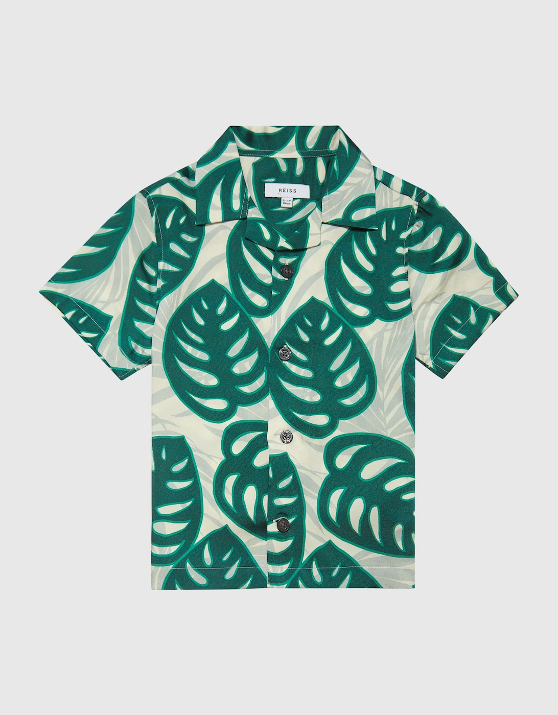 Cuban Collar Monster Leaf Print Shirt, 2 of 1
