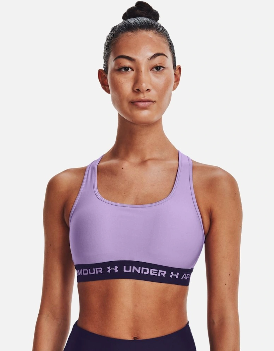 Womens UA Mid Crossback Sports Bra, 5 of 4