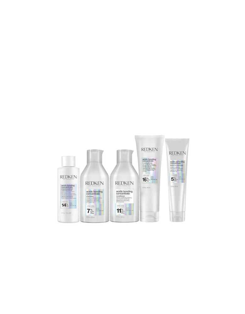 Acidic Bonding Concentrate Intensive Pre-Treatment, Shampoo, Conditioner, Hair Mask and Leave-in Treatment Routine