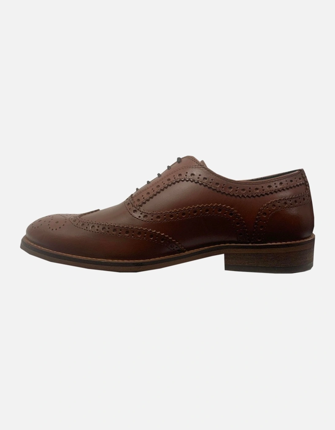 Barbour Men's Mahogany Isham Brogue Shoe