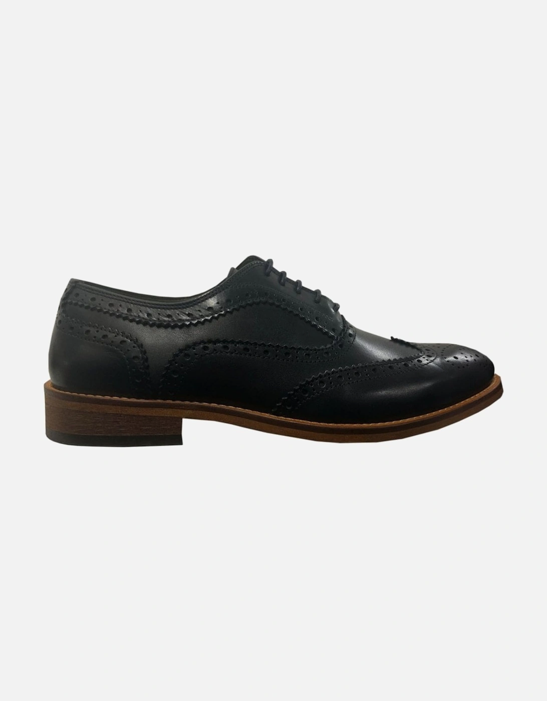 Barbour Men's Black Isham Brogue Shoe, 6 of 5
