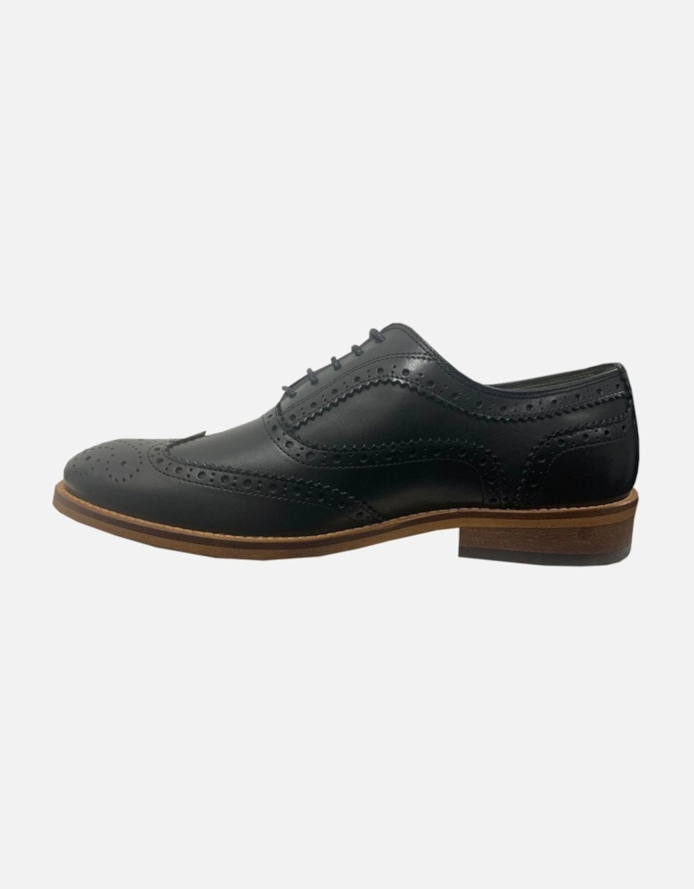 Barbour Men's Black Isham Brogue Shoe