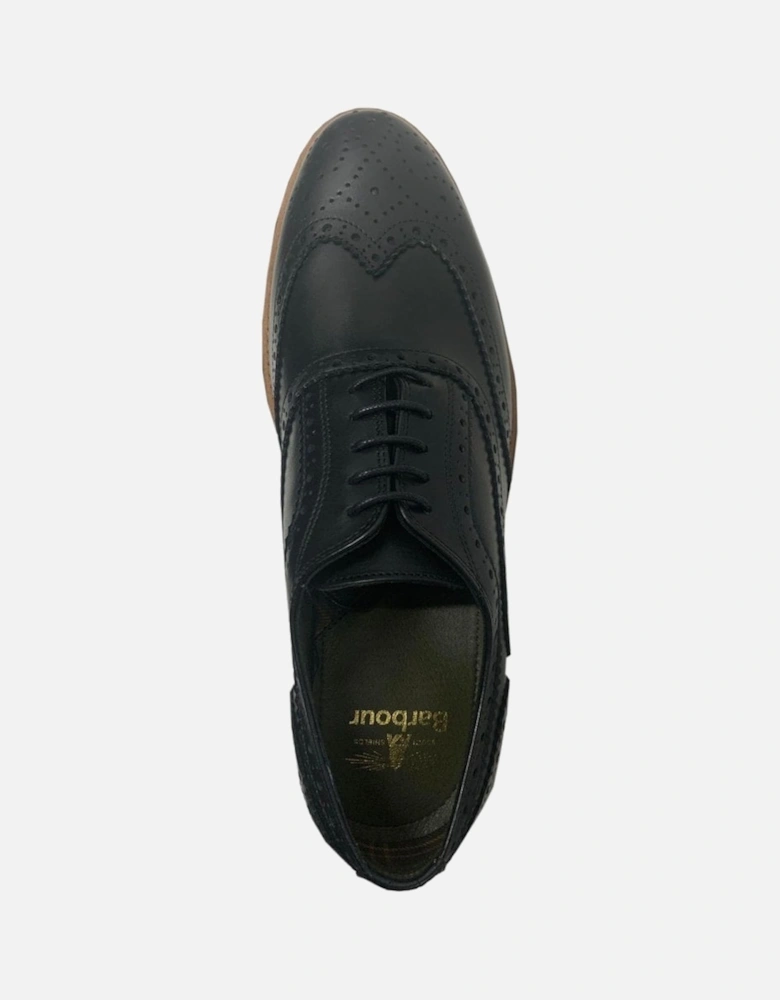 Barbour Men's Black Isham Brogue Shoe