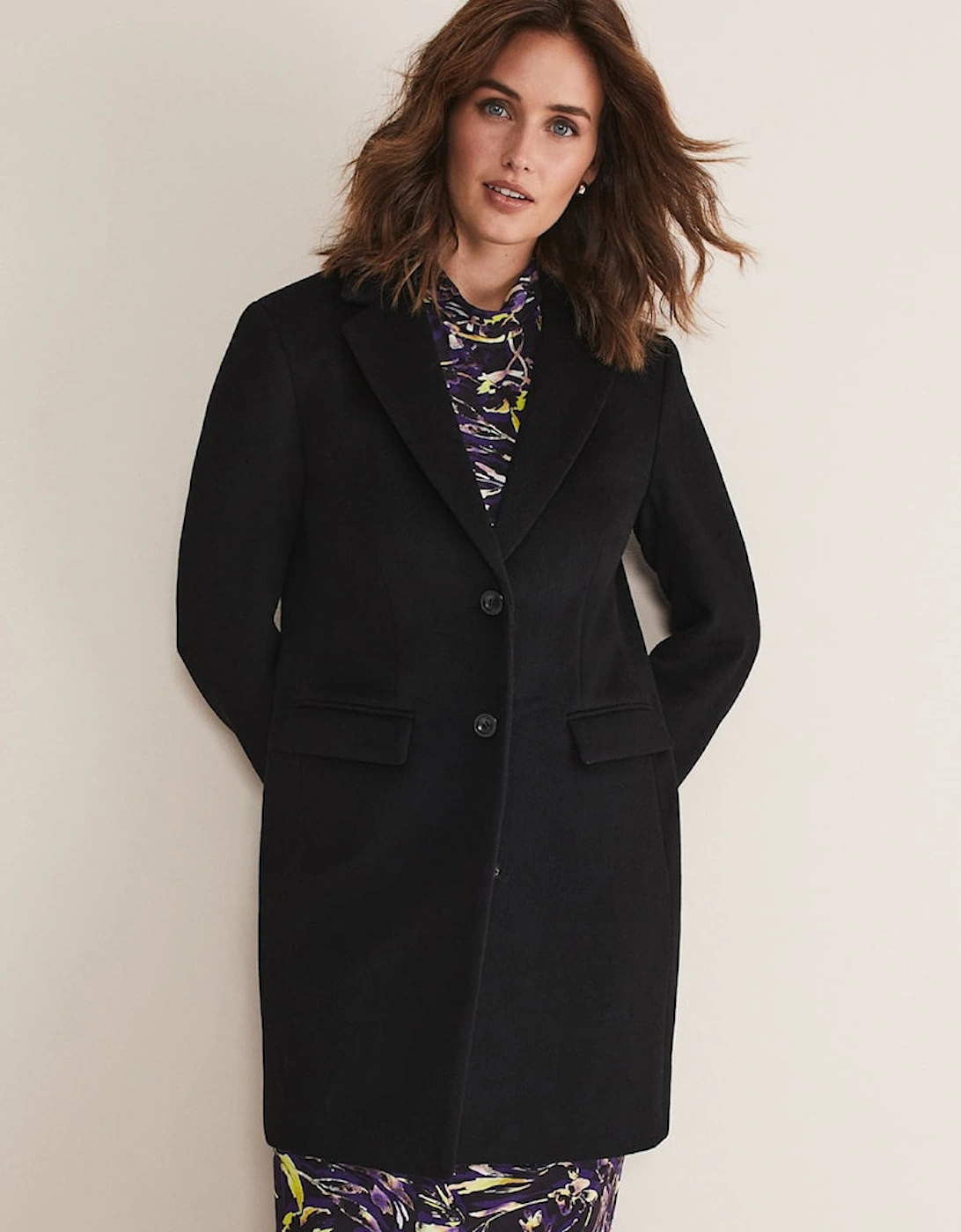 Lydia Red Wool Smart Coat, 2 of 1