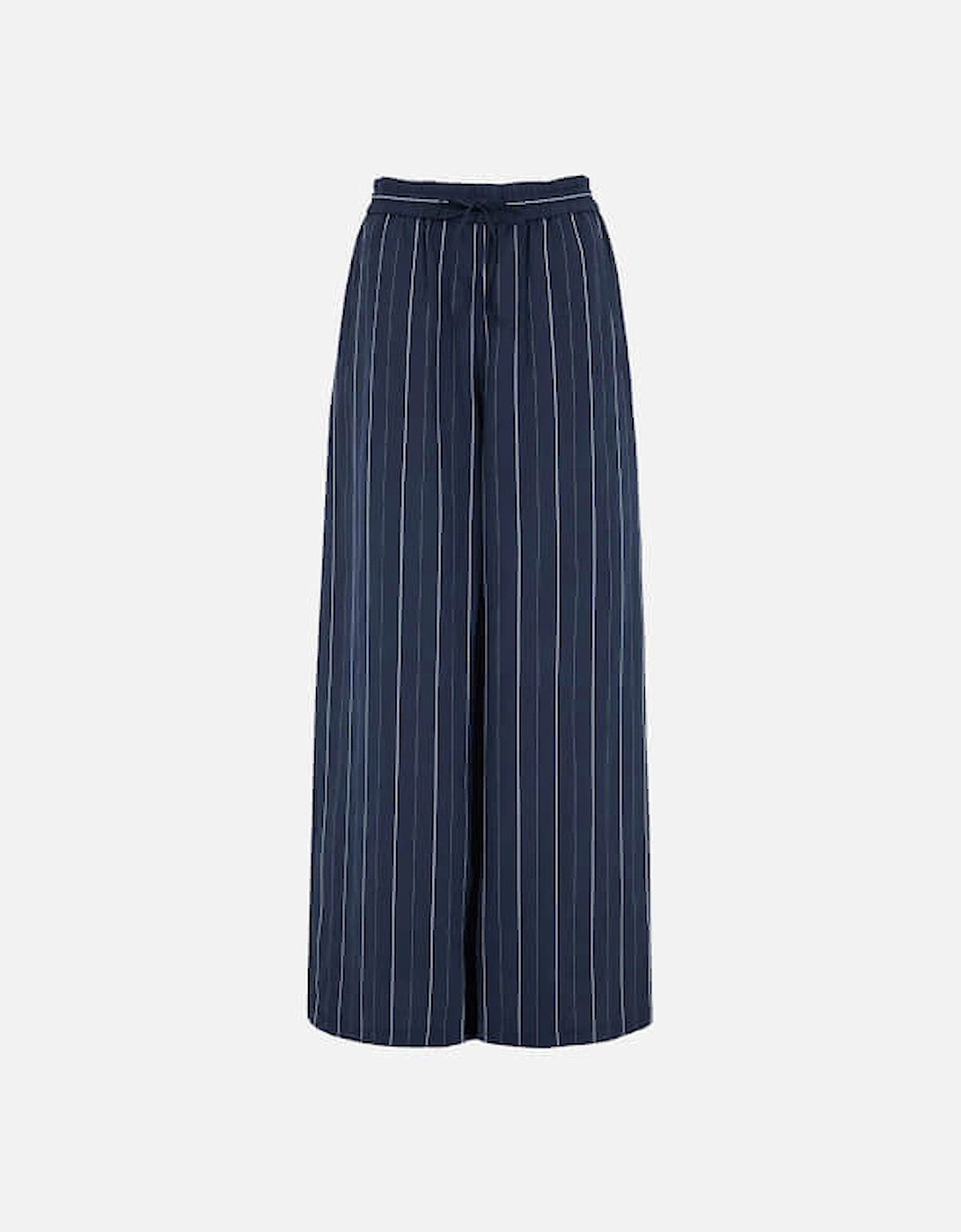 Koi Pinstriped Poplin Wide-Leg Trousers