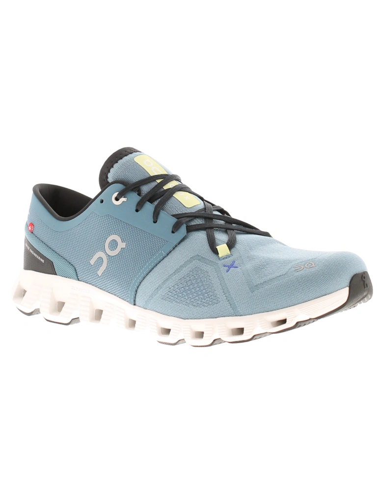 Running Mens Trainers Cloud X Lace Up Blue UK Size