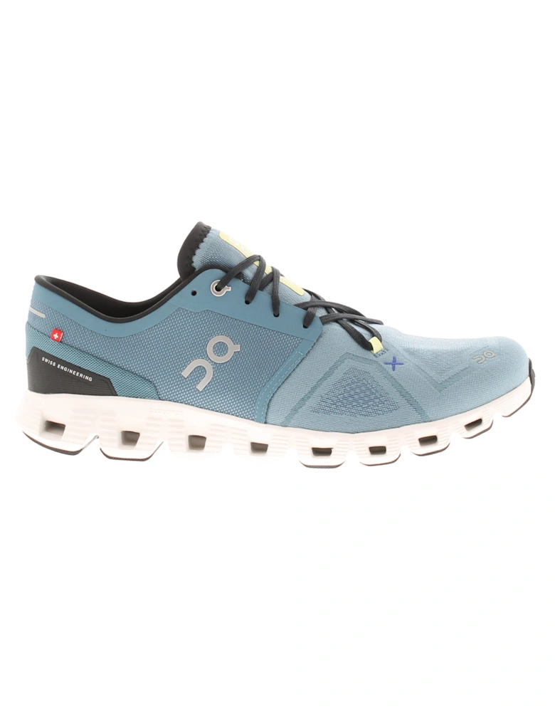 Running Mens Trainers Cloud X Lace Up Blue UK Size