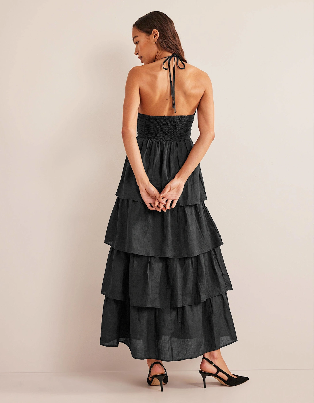 Ruched Tiered Maxi Dress