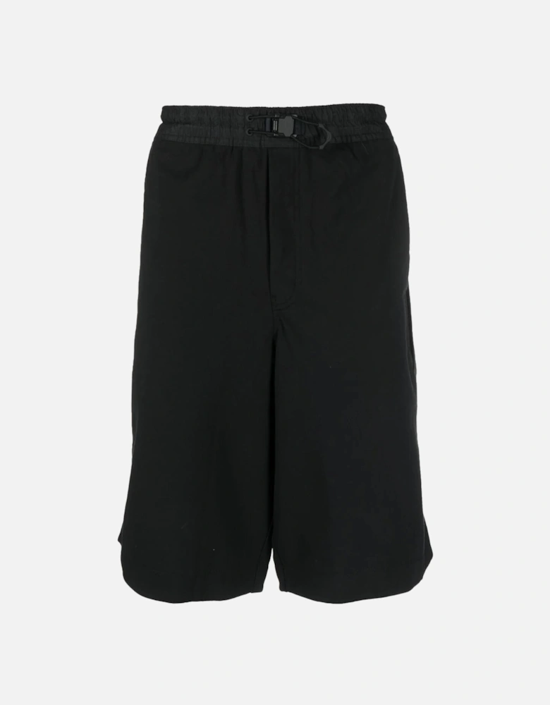 Y-3 Mens Drawstring Bermuda Shorts Black