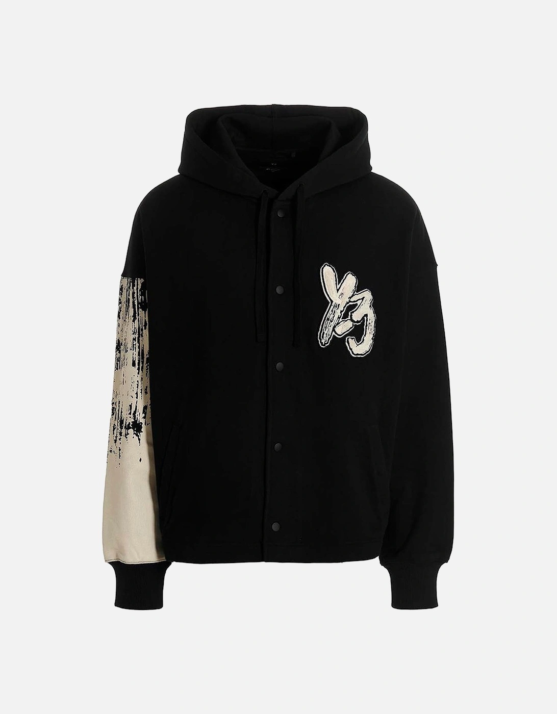 Y-3 Mens Graphic Logo French Terry Hooded Jacket, 5 of 4